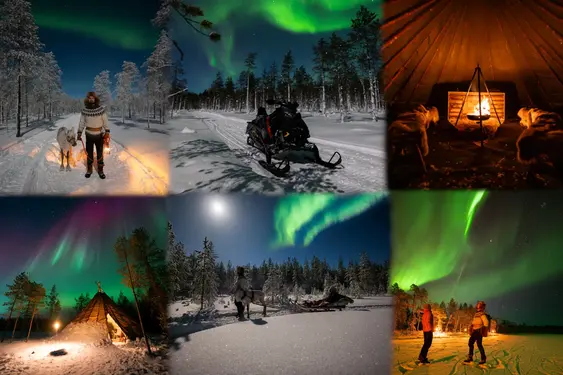 3 Day Aurora Escape package 3 Day Aurora Escape package - night activities in Lapland